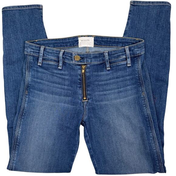 McGuire Gotham Slim  MId Rise Ankle Jeans in Oceana Size 28 - Picture 1 of 9